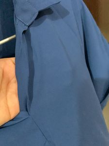 Navy Blue Georgette Shirt