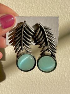 Silver Replica Leaf Earring