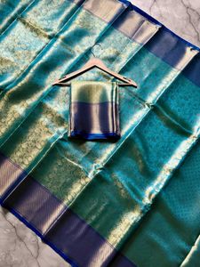 Royal Weaves in Tissue Silk (Blue)