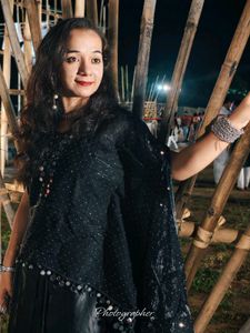Elegant Black indo-western