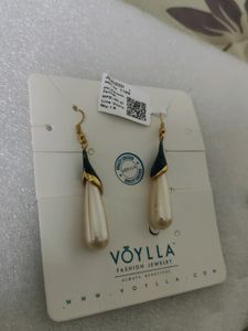 Voylla Long Pearl Earrings