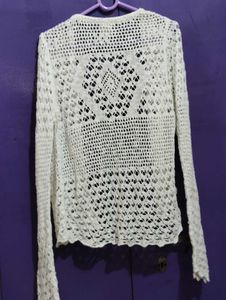 Crochet Knit Cardigan