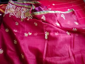 Maroon Brasso Saree