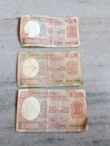 2 Rs.X 3 paper notes