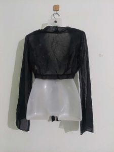 Black Embellished Shrug