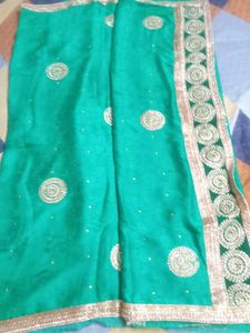 Mint Green Party Wear Saree