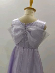 Lavender Bow Midi Dress