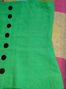 Green Button-Down Top