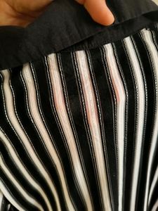 Striped Wrap Top