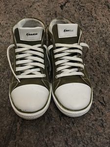Olive High Ankle Sneakers