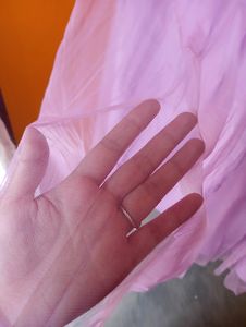 Purple Silk Organza Skirt Or Can Be Wear As A Lehe
