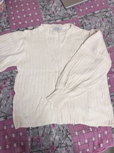 Elegant Cream Knit Sweater