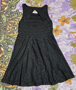 NoBo Bold & Beautiful Black Lace Mini Dress