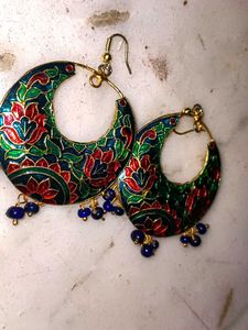 Enamel Floral Earrings