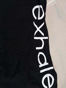 Black Inhale Exhale Tee