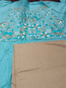 Cotton Silk designer Suit Set with dupatta