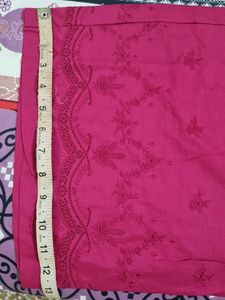 Magenta Cotton Chicken Plazzo