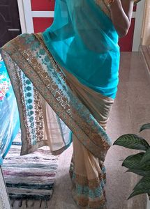 Elegant Embroidered Saree