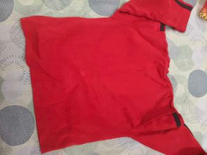 Smart Red full sleeve unisex t shirt for 4-6 y