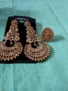 Earring &amp; Ring Set - Statement Jewelry