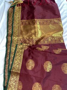 Maroon And Gold Duppatta