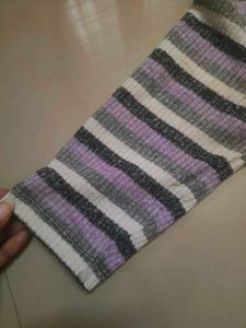 Max fashion striped lavender top