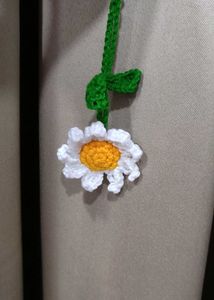 Crochet Daisy Keychain