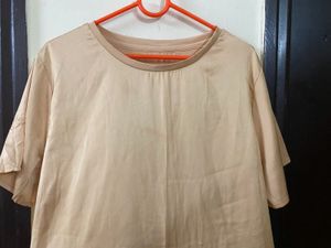 Golden Satin  Casual Top Bust 36-38