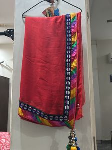 Shaded Red Saree