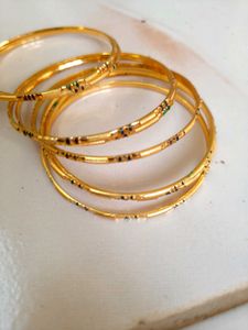 Golden Bangle Set (gold plated /gold covering )