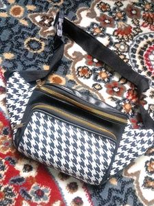 Houndstooth Waist Bag