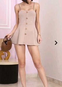 Cute Nude Mini Dress