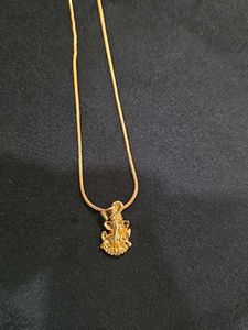 2K Gold Polish Spiritual Chain With Ganesha Locket