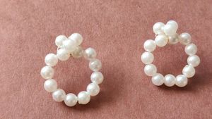 Pearl Hoop Earrings