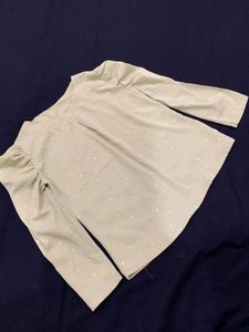 New!! Light Green Color Topwear For Girls