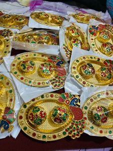 Decorative Pooja haldikumkumPeacock new wdt tag