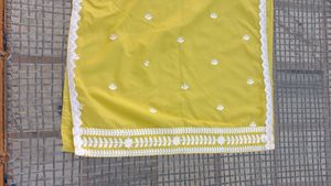 Yellow Embroidered Floral Top