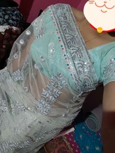 Elegant Net Saree Set
