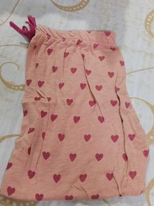 Heart Print Lounge Half Pants