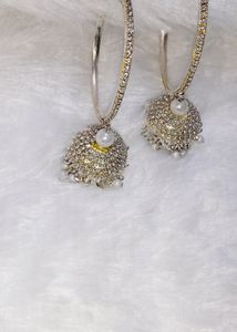 Jhumka With Hair Clutch Combo