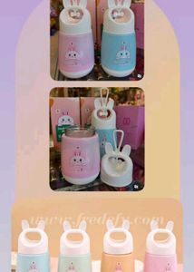 Glass Flask Water Bottle Rabit Mini 280ml Each