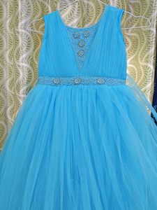 Elegant Elsa Blue Tulle Dress