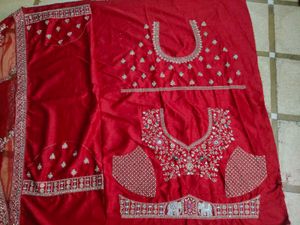 Red Embroidered Lehenga Choli