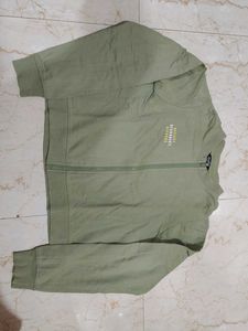 Green Zip-Up Jacket