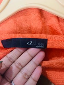 42 Mules Knit Top - Orange