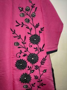 XXL Pink &amp; Black  Only Kurta