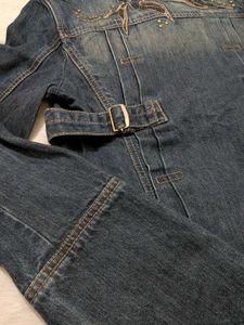 ✨Designer -style Double- Breasted denim jacket ✨