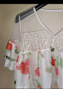 Aesthetic Floral Printed Top💌
