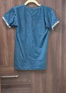 Blue Graphic Print T-shirt