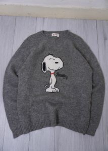 Snoopy Grey Pullover Sweater